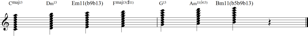 diatonic extended chords