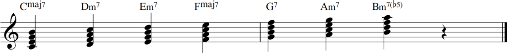 diatonic seventh chords